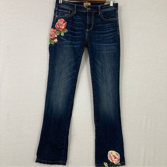 Driftwood Classic Fit Kelly Floral Embroidered Bootcut Jeans size 26 - Picture 1 of 10
